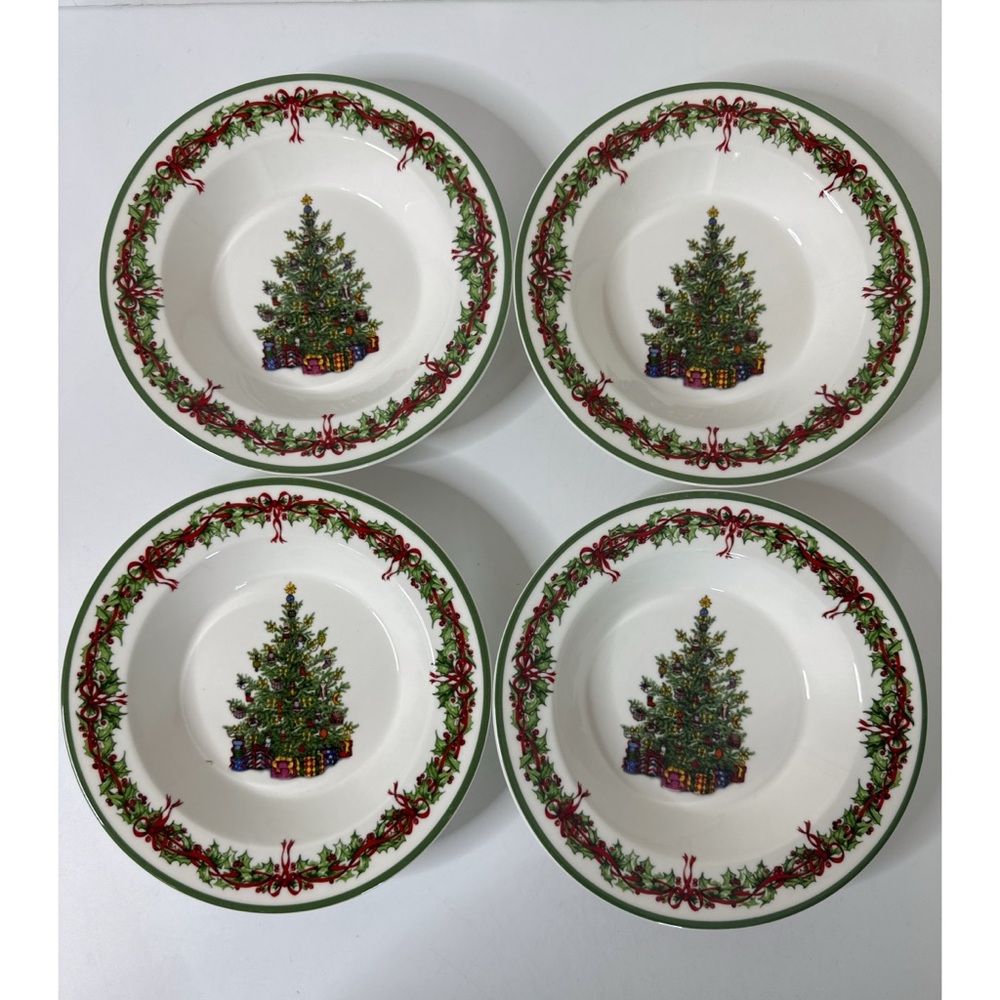 Traditions Holiday Celebrations by Christopher Radko Christmas Soup Plates